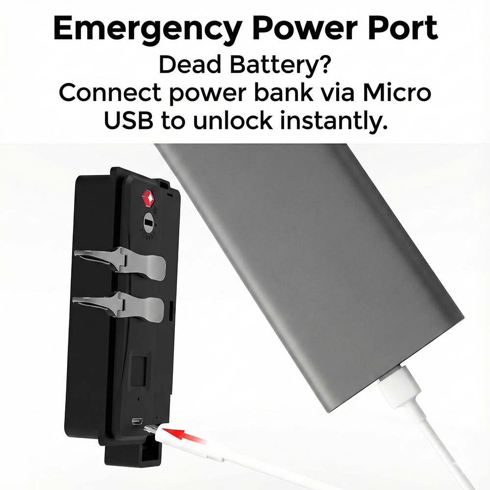 Smart Fingerprint TSA Luggage Lock Biometric Keyless Travel Security