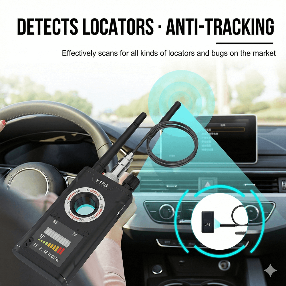 K18S RF Signal Detector Anti Spy Camera Finder GPS Scanner Magnetic Probe