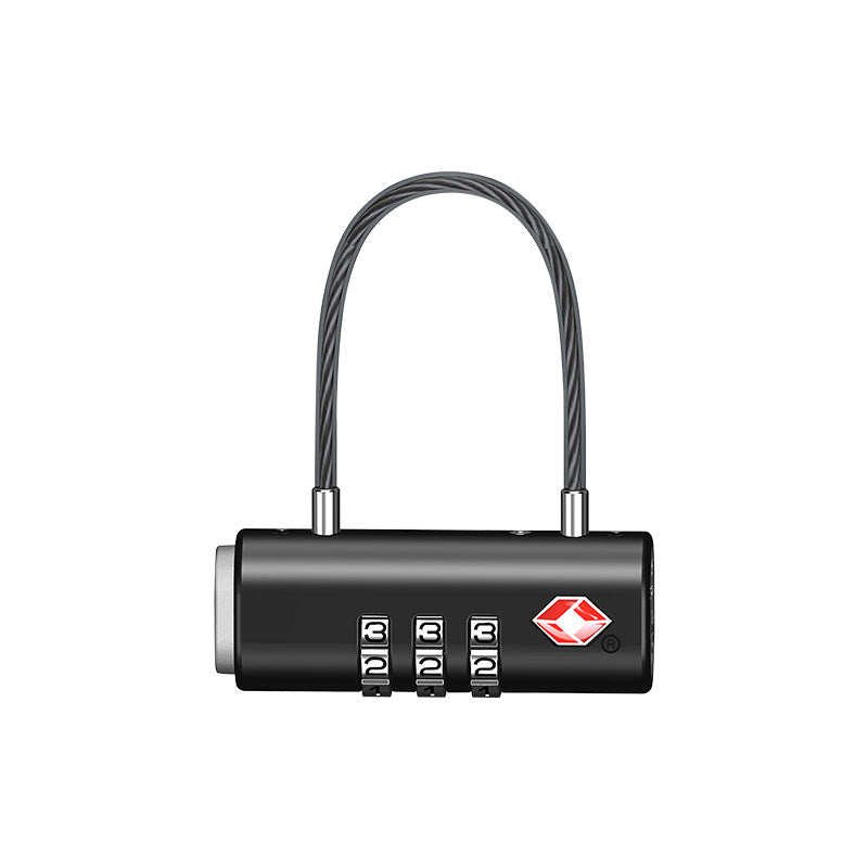 TSA Approved Luggage Lock 3 Digit Combination Travel Padlock Wire Cable