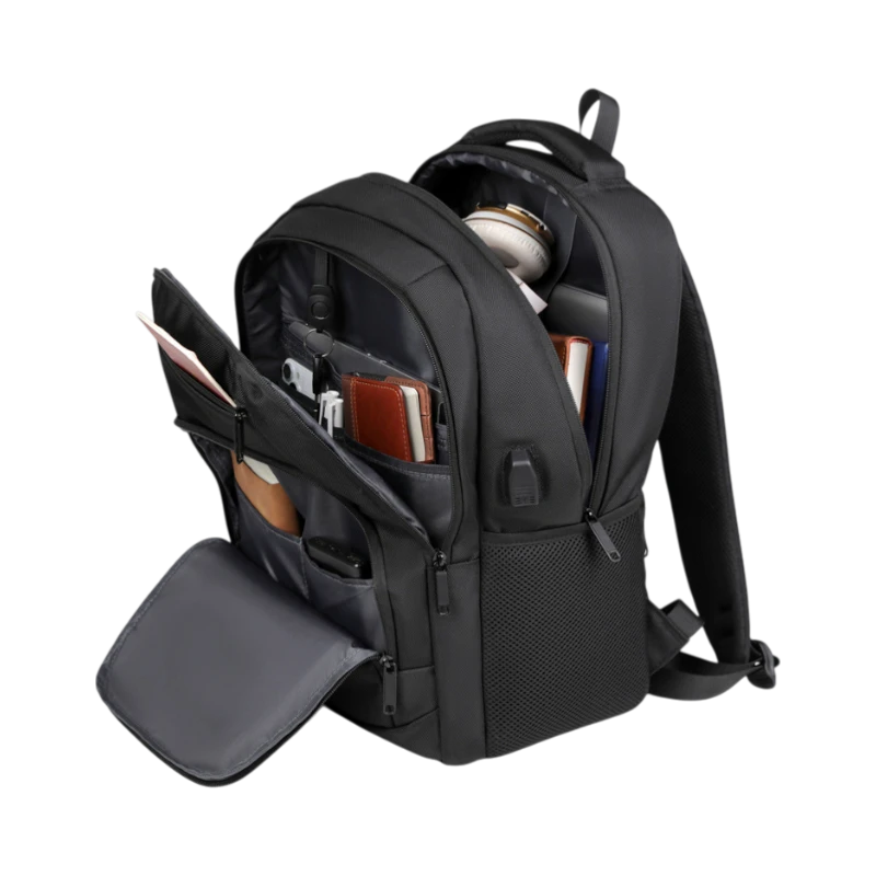 Wayfeld Elite 1680D Anti-Theft Travel Backpack — Water-Resistant Laptop Bag with USB Charging Port & Luggage Strap | Fits 15.6" Laptops Secondary image