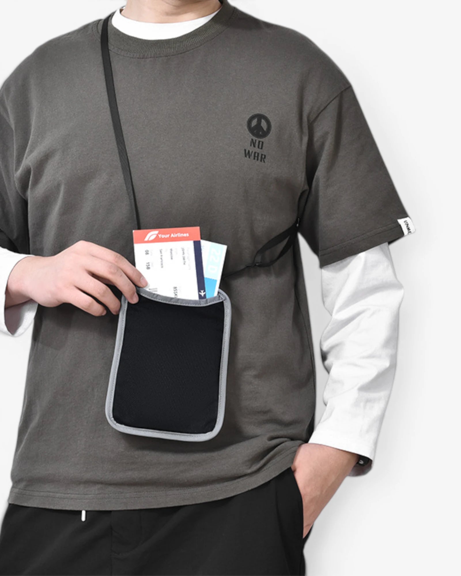 RFID Travel Neck Pouch Secondary image